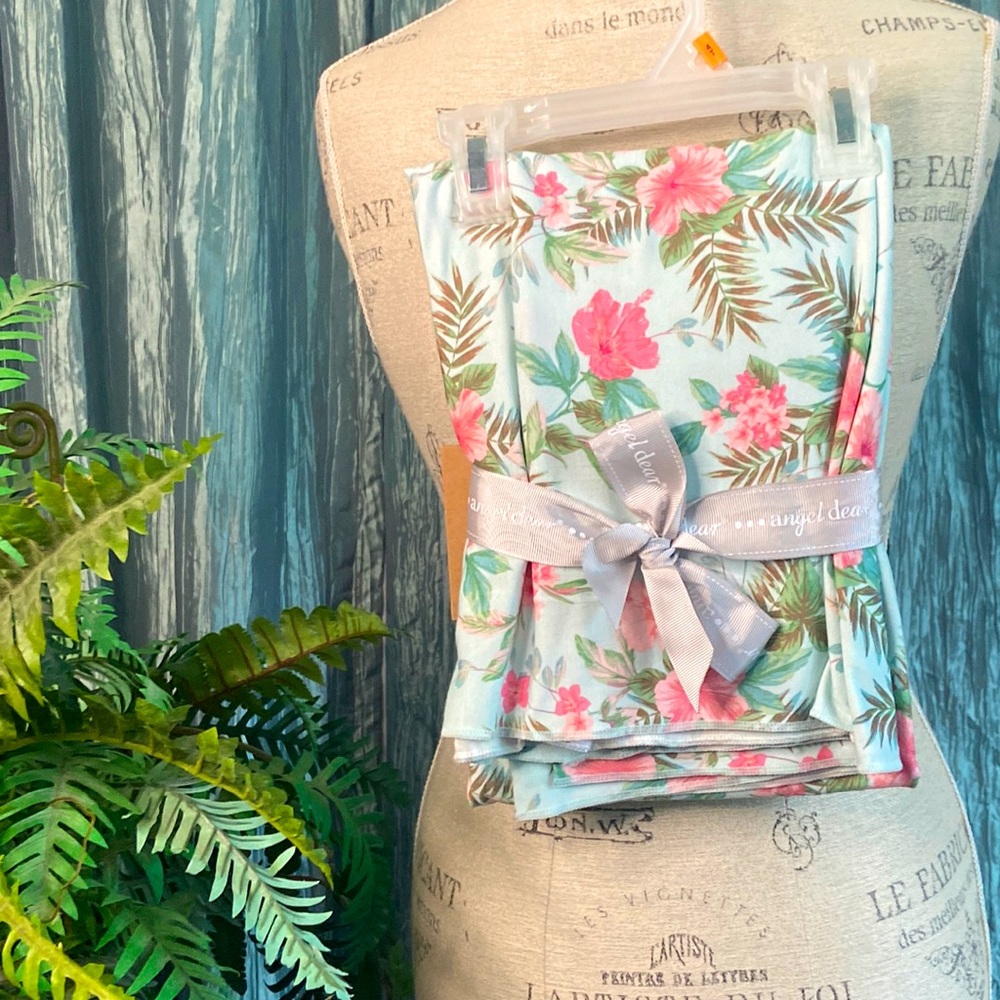 Angel Dear Floral Lightweight Blanket Newborn Infant Receiving Nursing Cover